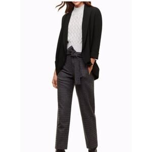Aritzia Wilfred  Women's sz 0 Black Chevalier Open Blazer Jacket